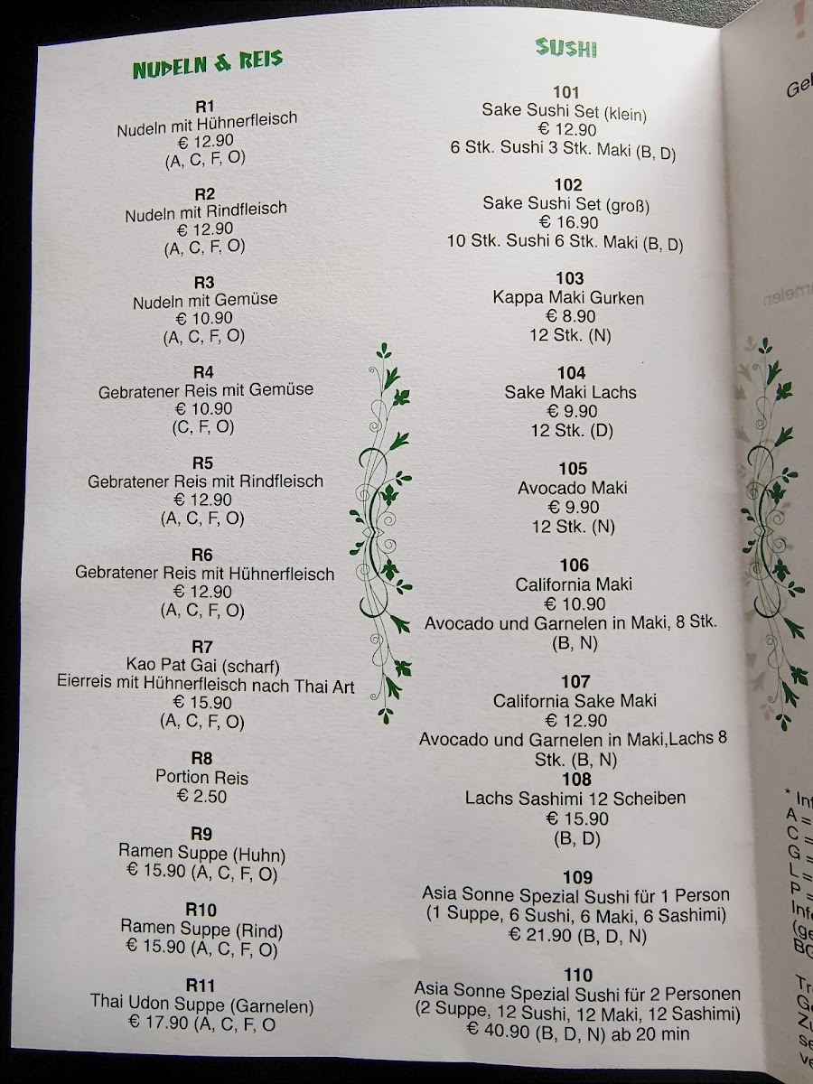 Menu Asia Sonne St Veit-5